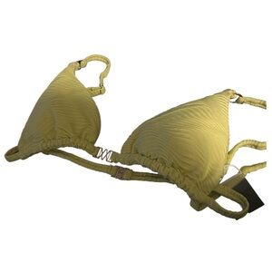 NWOT Sanori Swim Stylish Yellow Bikini Top